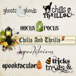 Chills And Thrills WordArt Chills And Thrills WordArt