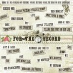 For The Record WordArt For The Record WordArt