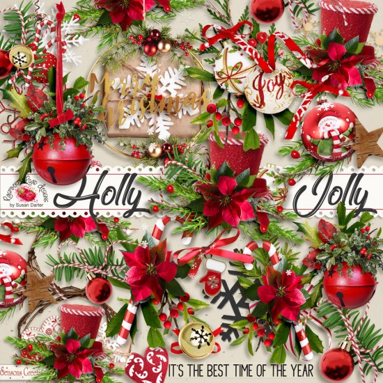 Holly Jolly Side Clusters - Click Image to Close