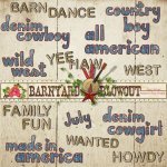 BarnYard Blowout WordArt