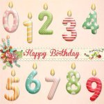 Happy Birthday Candle Numbers