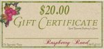 $20 Gift Certificate $20 Gift Certificate