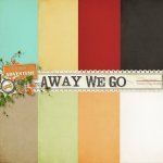 Away We Go Solid Paper Set