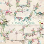Shabby Flakes Cluster Set