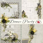 Dinner Party Stacked Papers