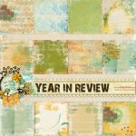 Year In Review Altered Art Papers