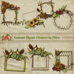 Autumn Thyme EK Cluster Set