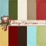 Merry Christams Solid Paper Set