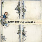 Denim And Diamonds Stacked Papers