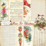 Home For Christmas Vintage Stack