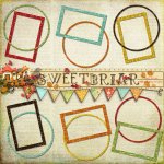 Sweet Briar Glitter Frames
