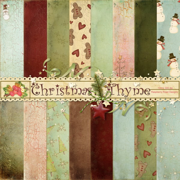 Christmas Thyme Paper Set