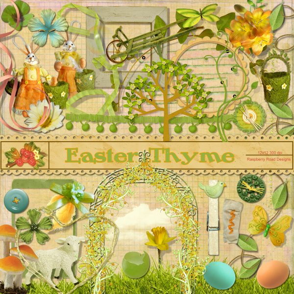 Easter Thyme Element Set 1
