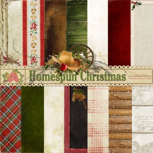 Homespun Christmas Papers