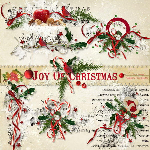 Joy Of Christmas WordArt