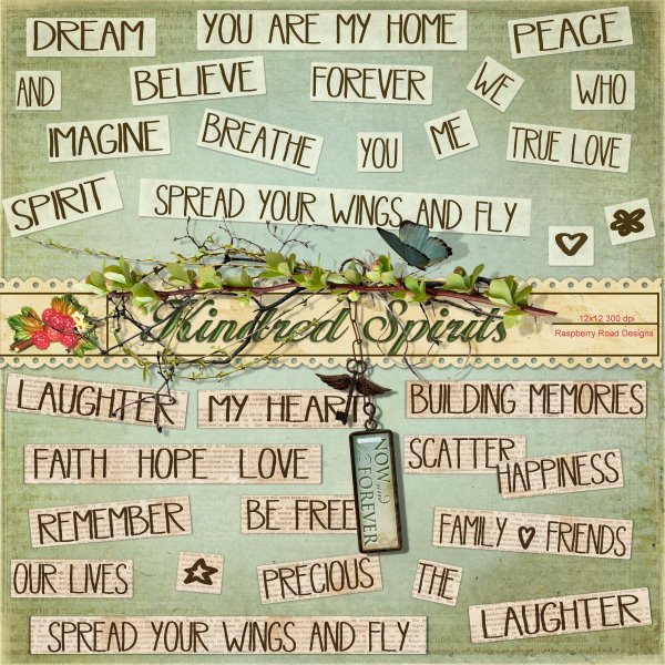 Kindred Spirits WordArt