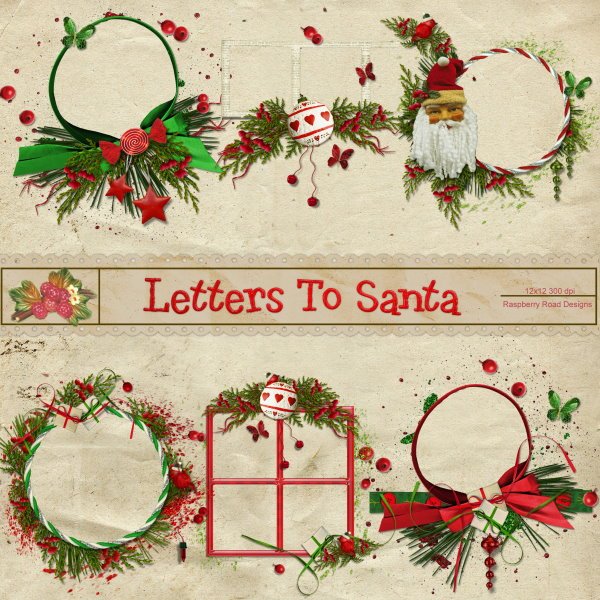 Letters To Santa Cluster Set