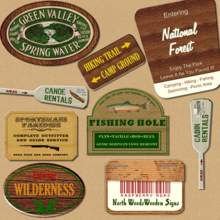 North Woods Wooden Signs