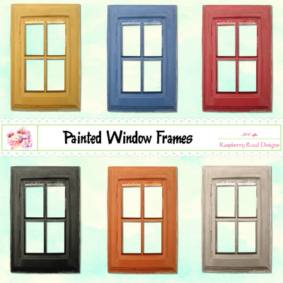 Painted Window Frames Set 2