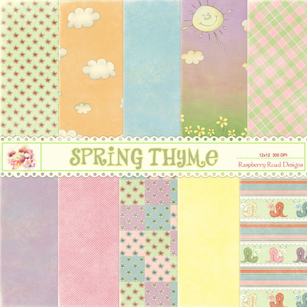 Spring Thyme Paper Pack 2