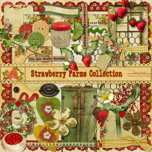 Strawberry Farm Element Set 2