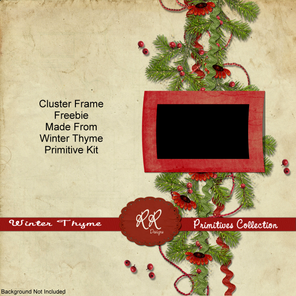 Winter Thyme Ptimitives Cluster Frame